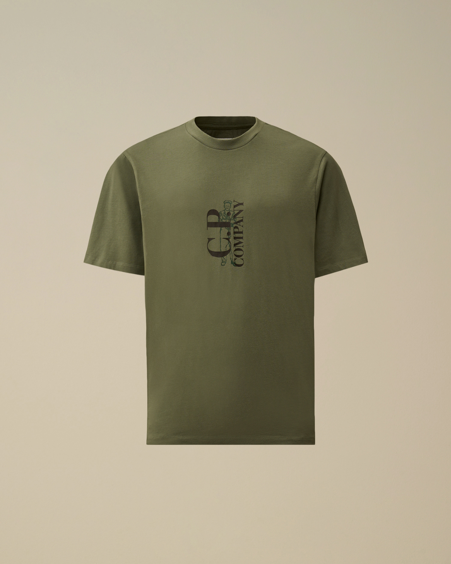 C.P. Company short sleeve printed T-Shirt 30/1 green