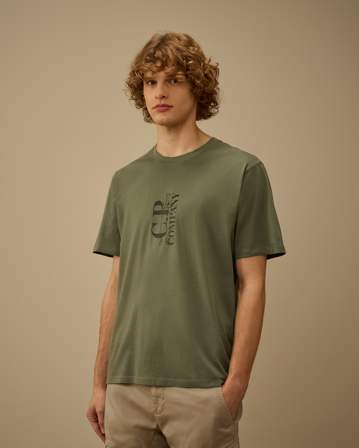 C.P. Company short sleeve printed T-Shirt 30/1 green