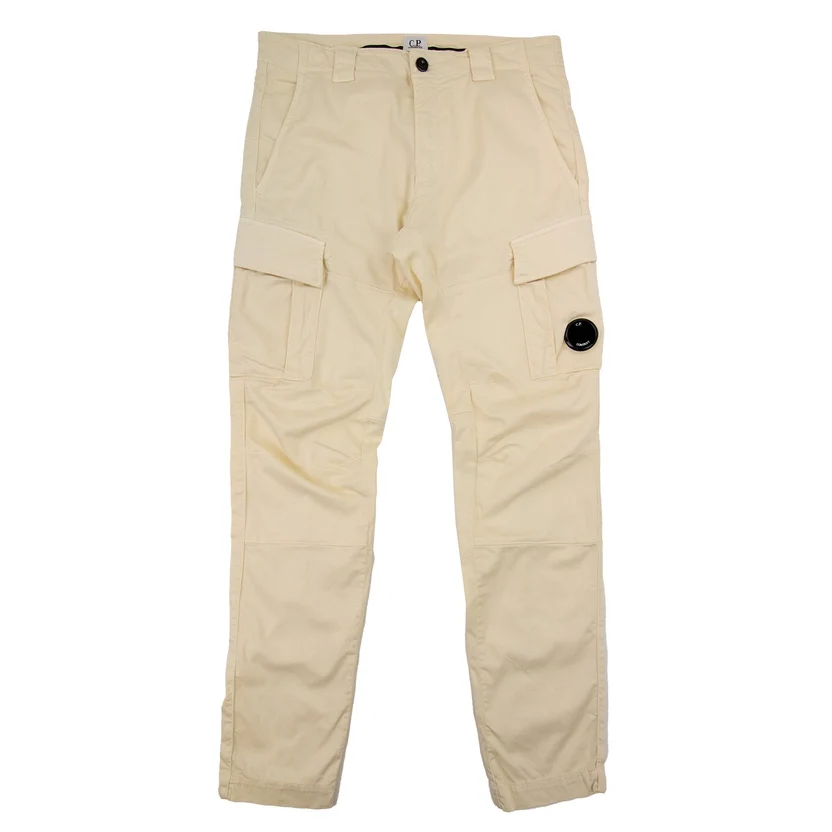 Cp Company Stretch Satin Gargo Pants Beige 402