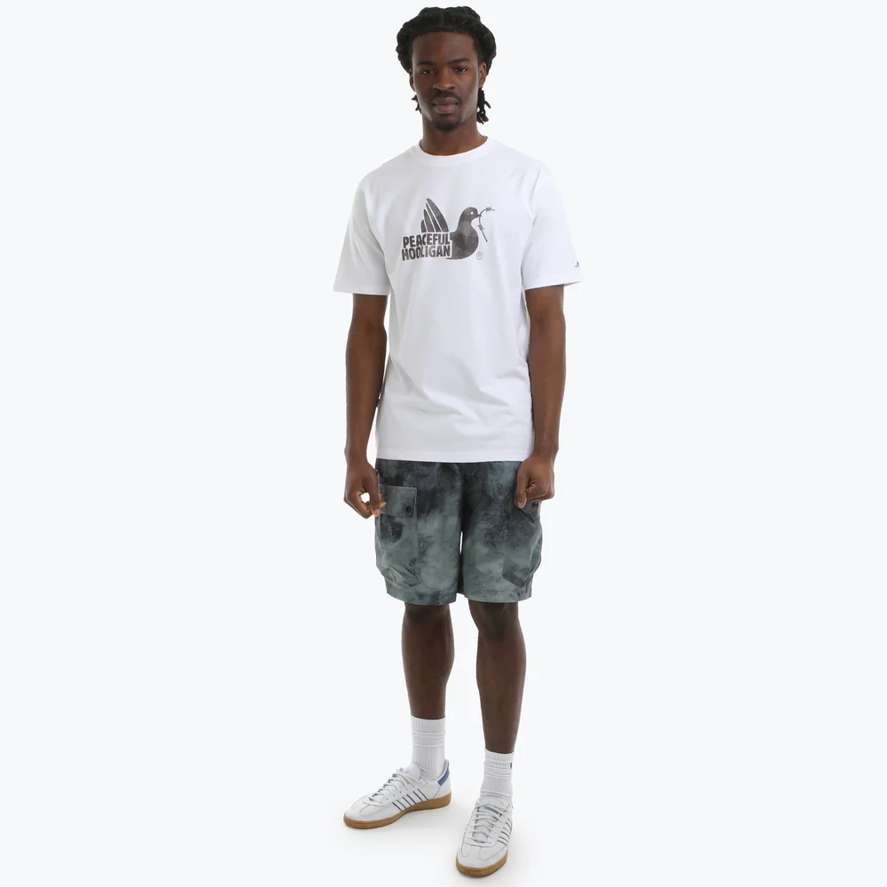 DOVE CAMO T-SHIRT WHITE/MEDITERRANEAN