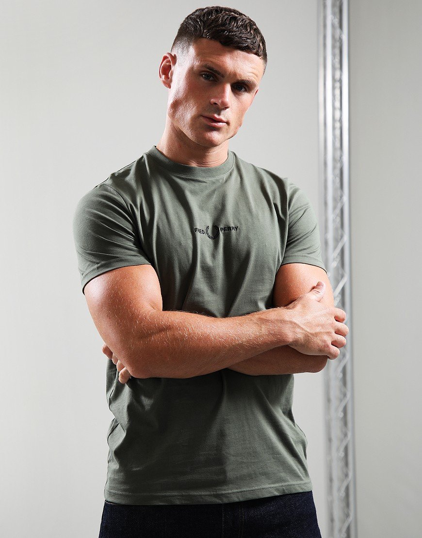 Embroidered T-Shirt Film Green