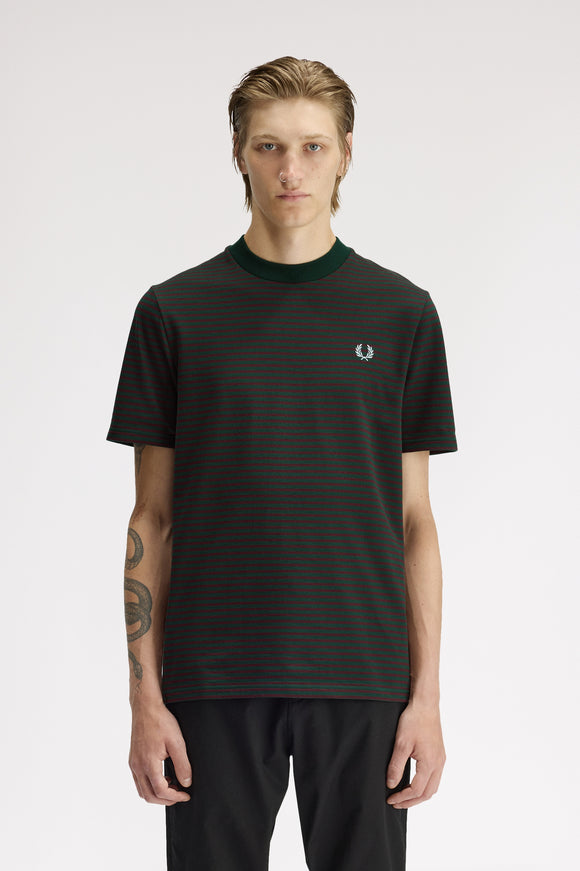 Fine Stripe Heavyweight T-shirt Grass Rot