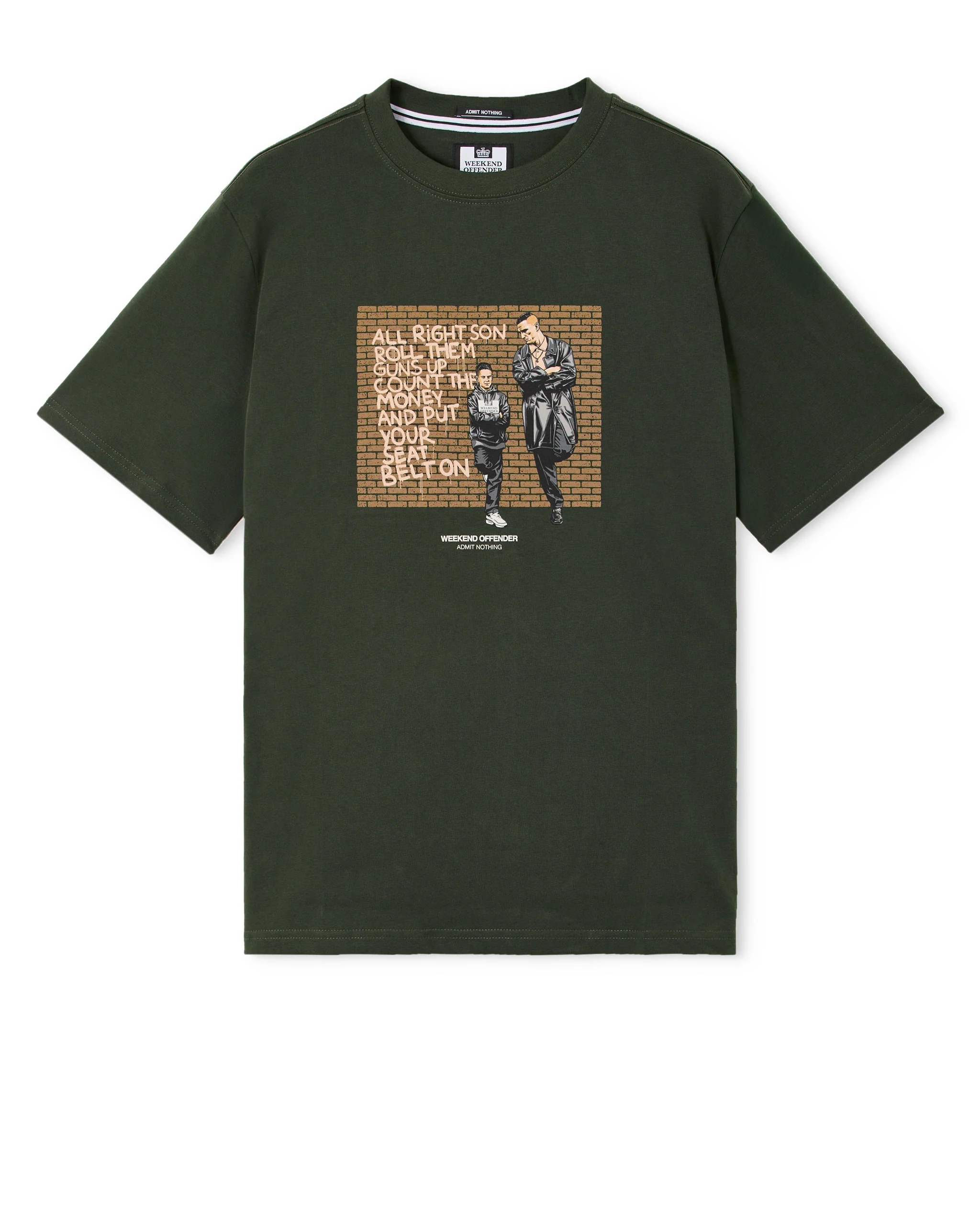 PATER GRAPHIC T-SHIRT BLACK FOREST GREEN